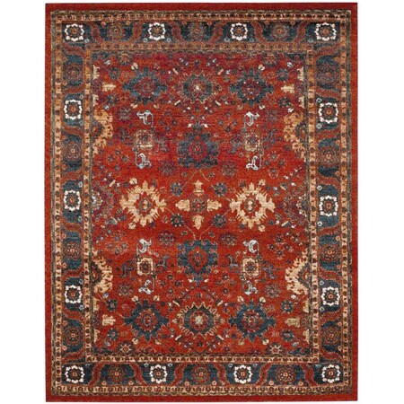 Safavieh Vintage Hamadan Power Loomed Large Rectangle Area Rug Orange & Blue - 10 ft.-6 in. x 14 ft. VTH214C-10